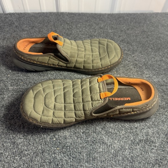Merrell Hut Moc Quilted Slip On Clogs Olive Green Orange Men\'s Size 9 EU 42 main image 10